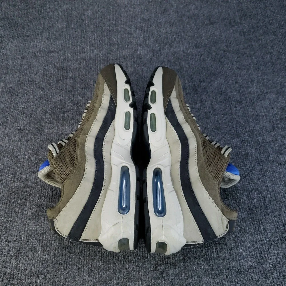 Nike Air Max‎ 95 Shoes Mens size 9.5 Brown Beige Sneakers Casual Missing Insoles